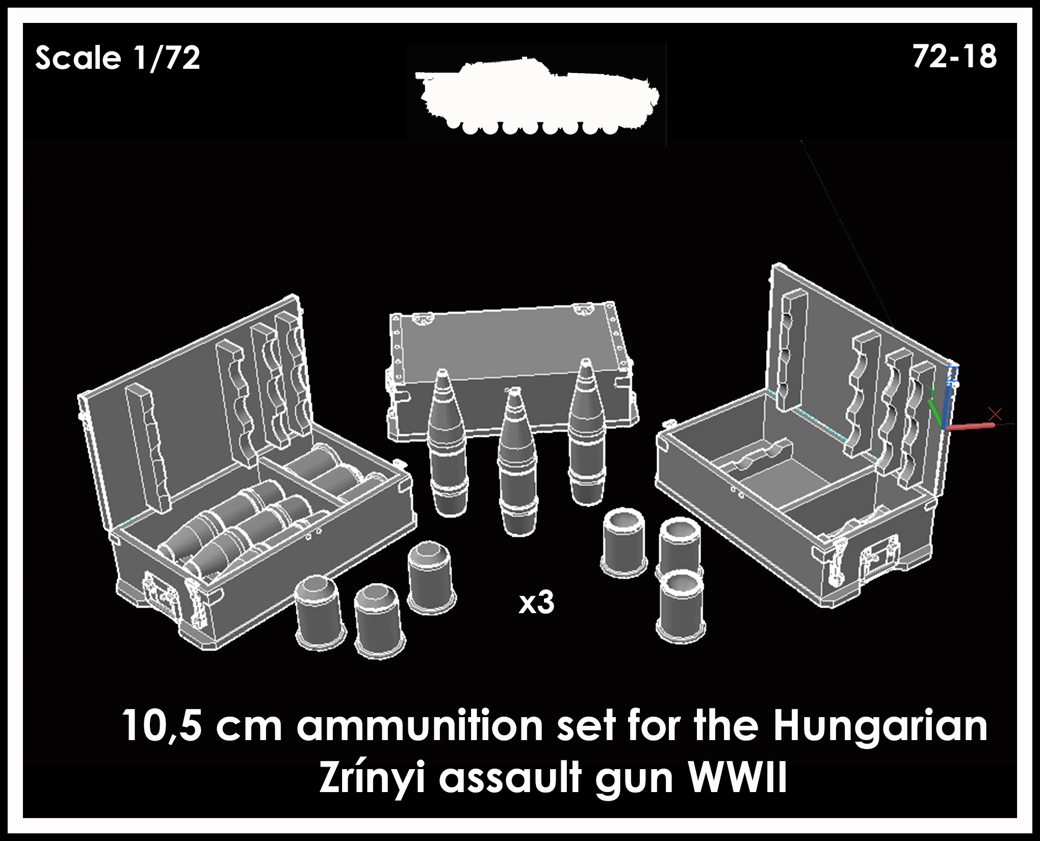 10,5cm ammo set for Zrínyi II