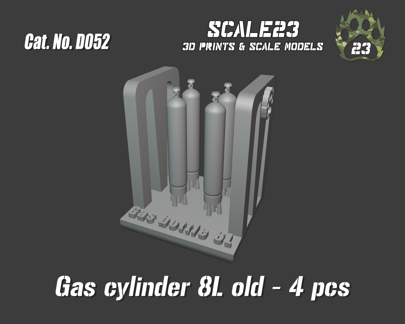 Gas cylinder 8L - old (4pc)