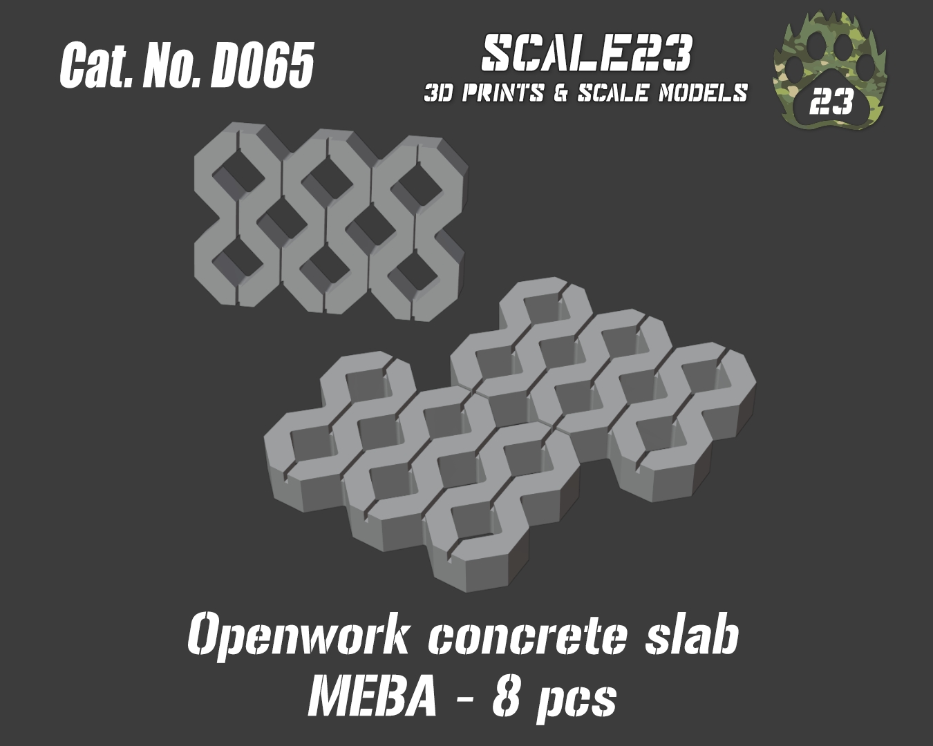 Openwork concrete slab MEBA (8pc)