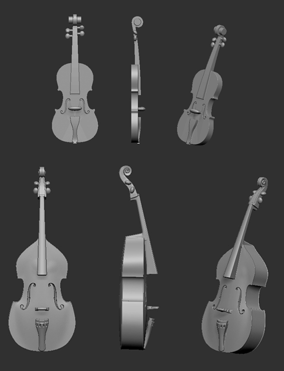 Violin & Contrabass