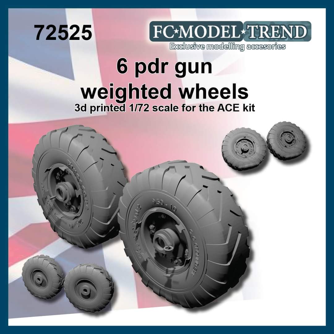 6pdr gun weighted wheels (ACE)
