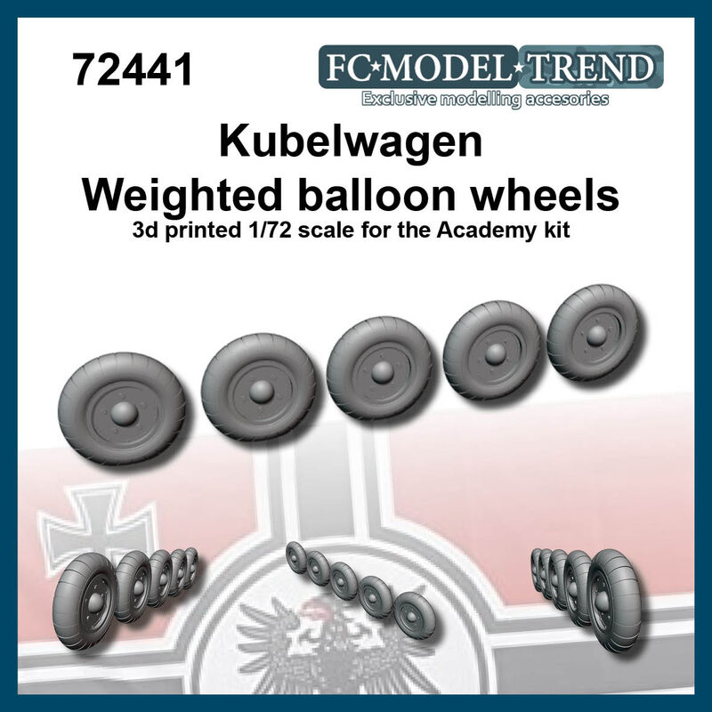 Kubelwagen weighted desert "balloon" wheels