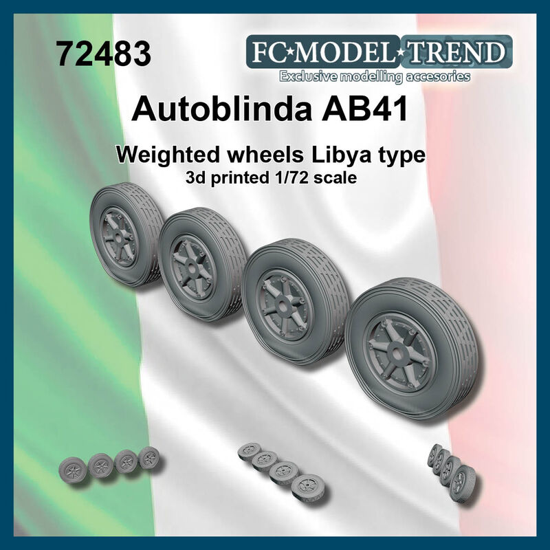 AB-41 "Libia" weighted wheels