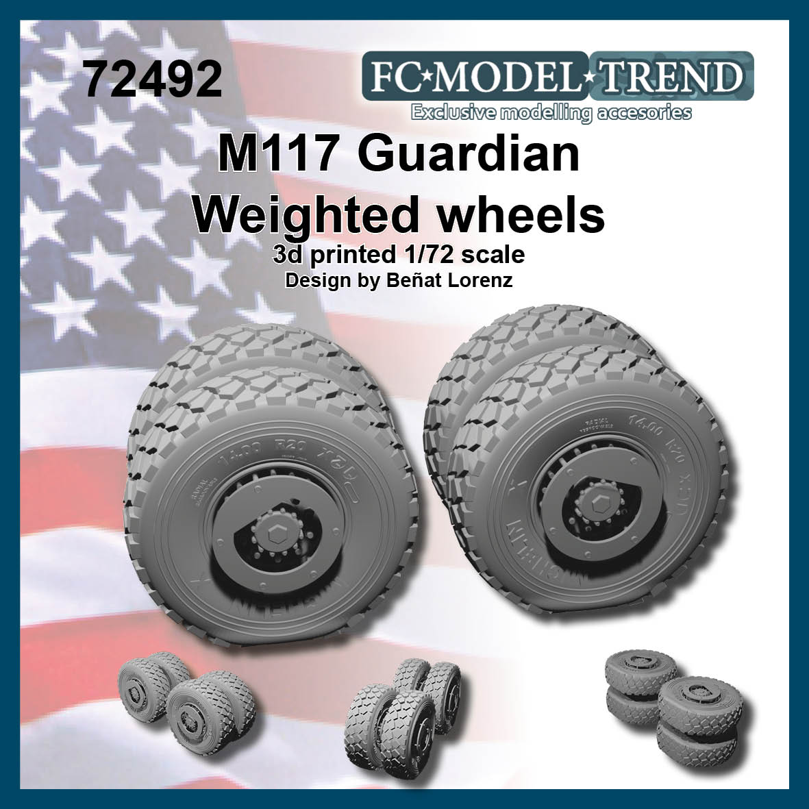 M1117 Guardian weighted wheels