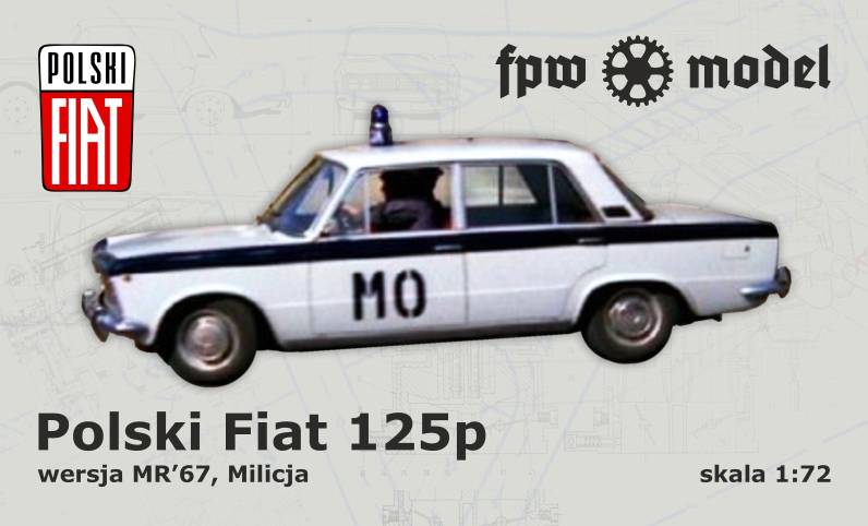 Polski Fiat 125p - early "Milicja"
