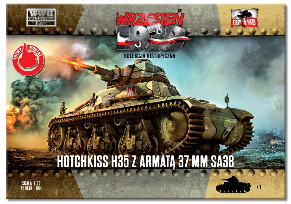 Hotchkiss H35 with 37mm SA38