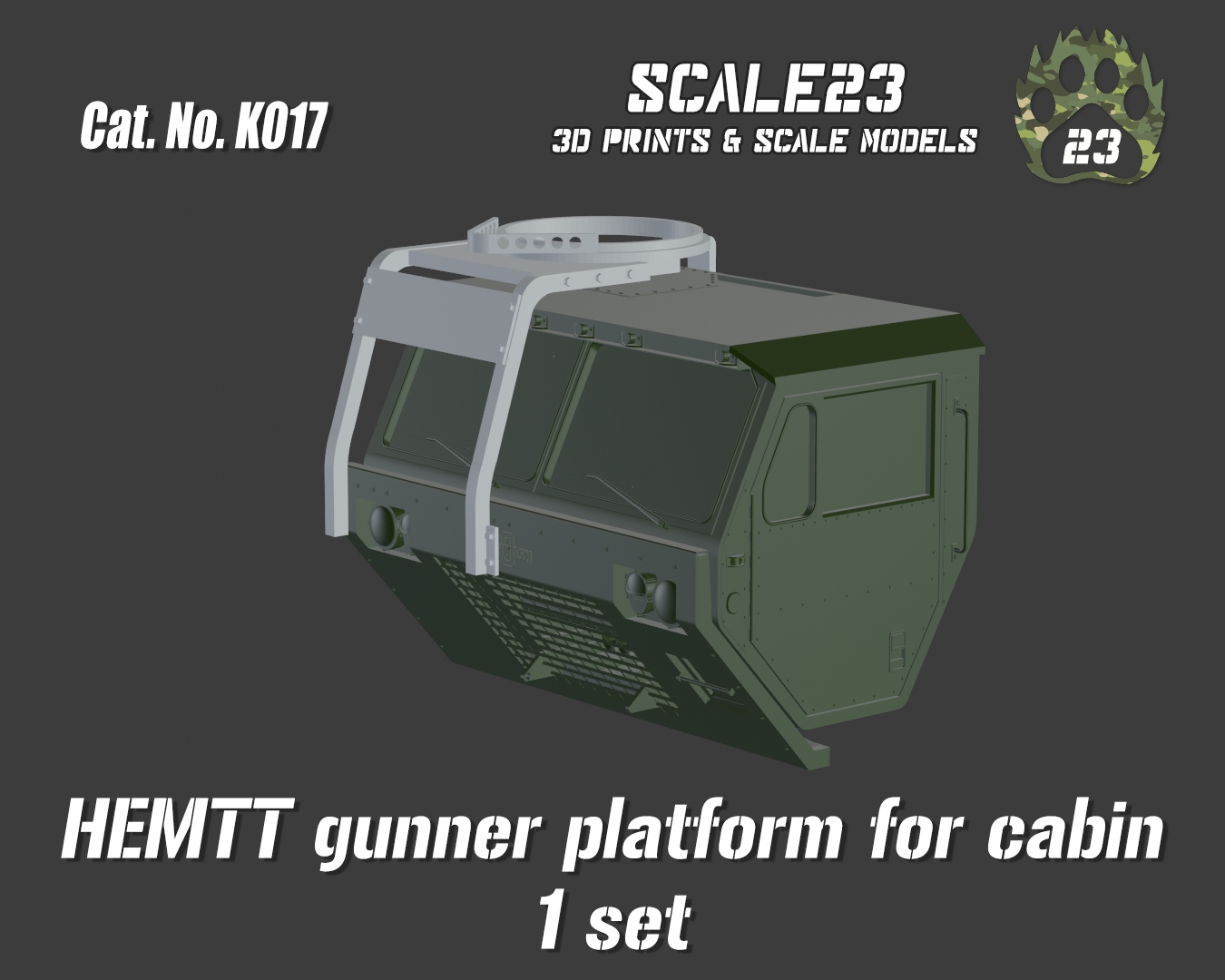 HEMTT cabin gunner platform