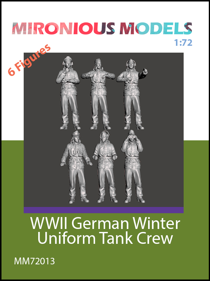 WW2 German Tank Crew in Winter Uniform - set 1
