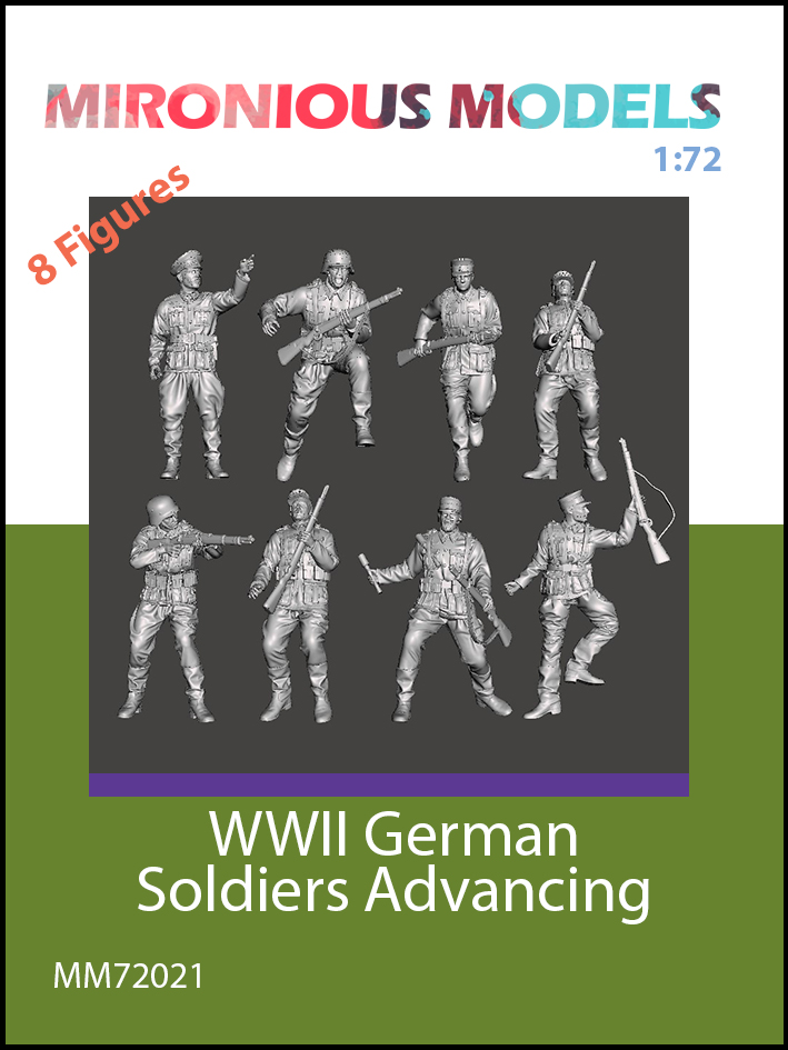 WW2 German Soldiers in Battle - set 1