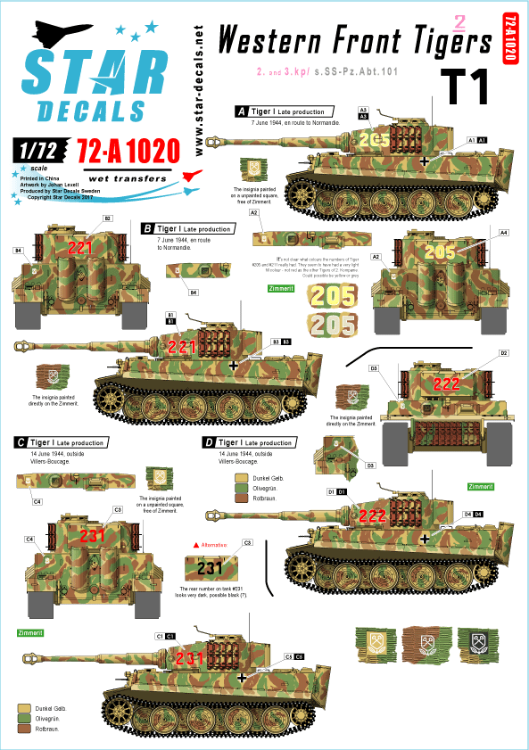 Western Front Tigers - set 2