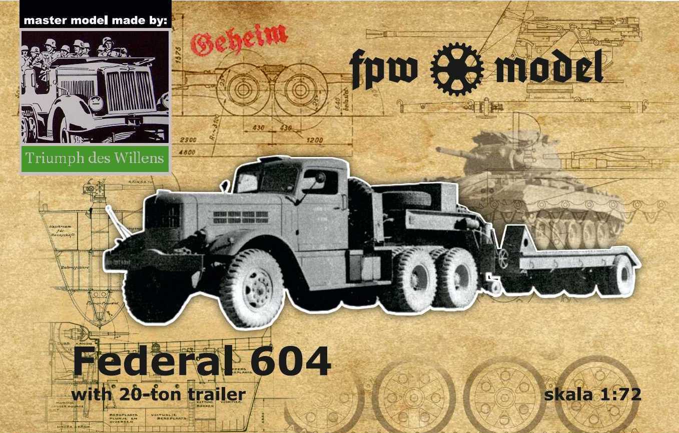 Federal 604 with 20t flat bed trailer