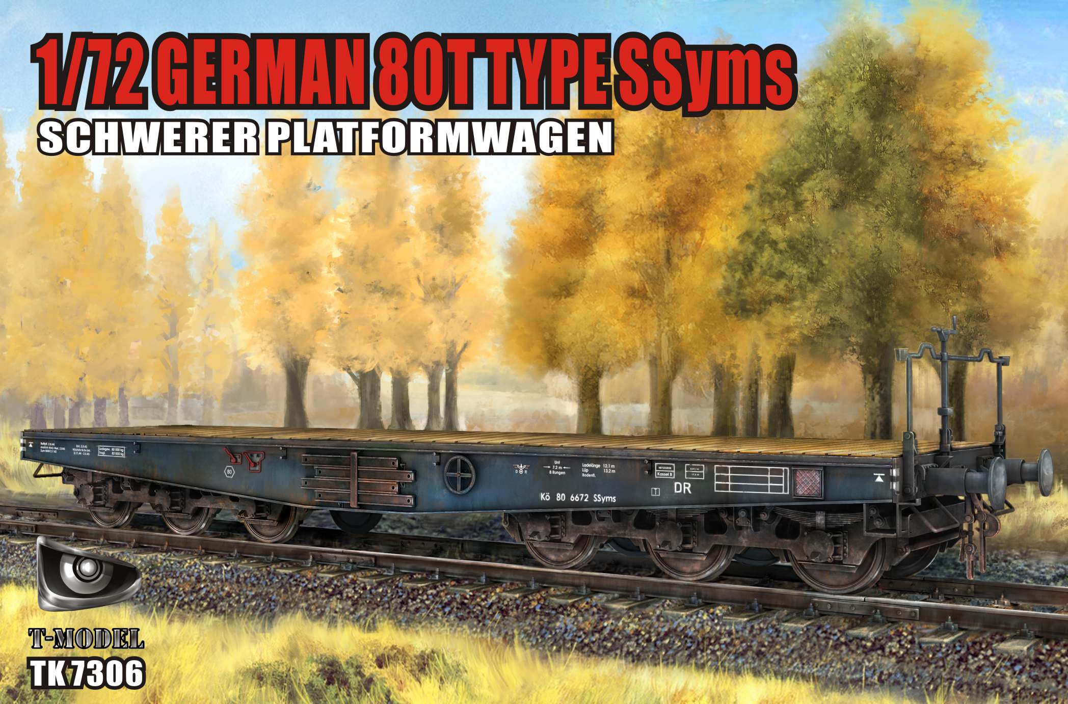 Schwere Plattformwagen Type SSyms 80