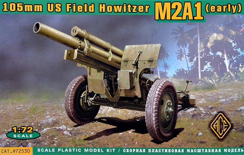 M2A1 105mm (early with M2 carriage)