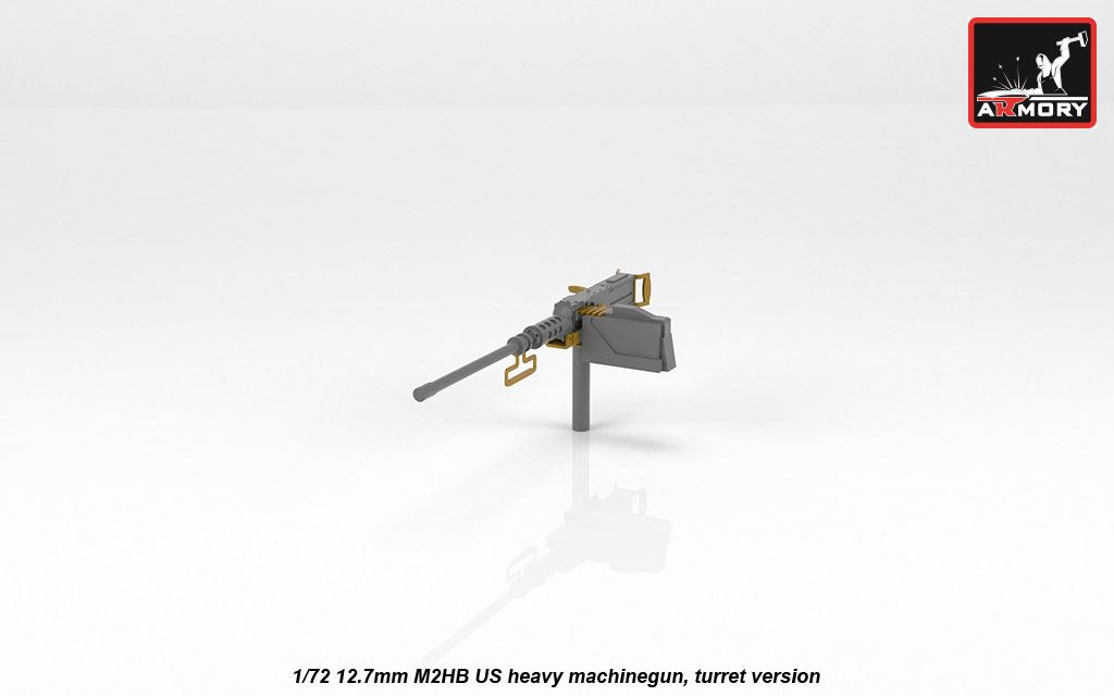 12.7mm M2HB heavy machinegun - turret version - Click Image to Close