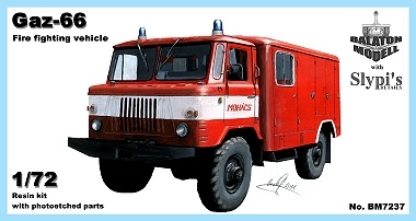 Gaz-66 fire fighting vehicle