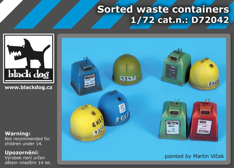 Sorted waste containers - set 2
