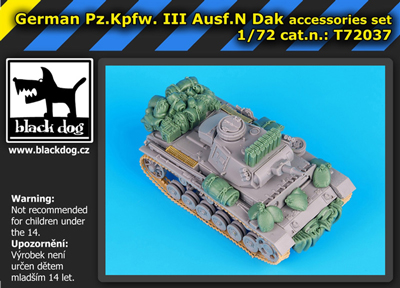 Pz.Kpw.III Ausf.N DAK accessories set - Click Image to Close