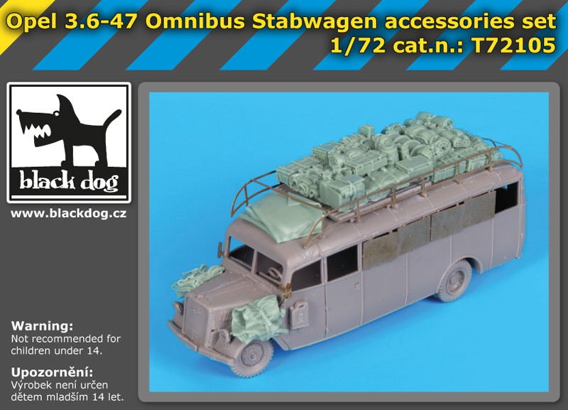 Opel 3.6-47 Omnibus stabwagen stowage (RDN) - Click Image to Close