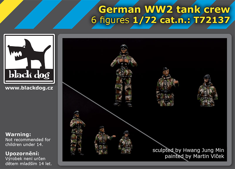 WW2 German tank crew (2x3 fig.)