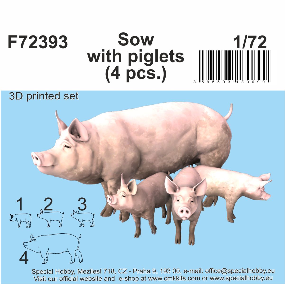 Sow with piglets
