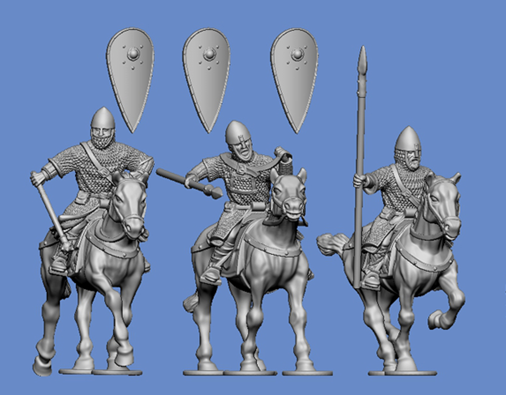 Hastings 1066 - Norman kinghts on horses - set 2