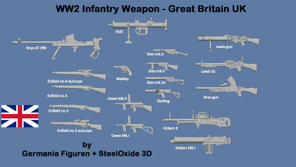 WW2 British weapons - Click Image to Close