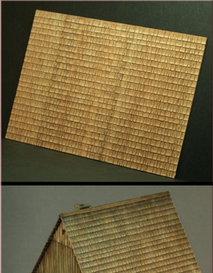 Wooden shingles panel