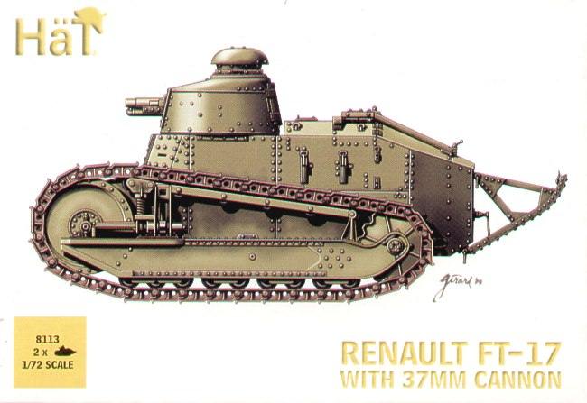 FT-17 Renault with 37mm cannon (2 kits)
