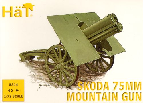 WWI Skoda 75mm Mtn Gun (4 kits) - Click Image to Close