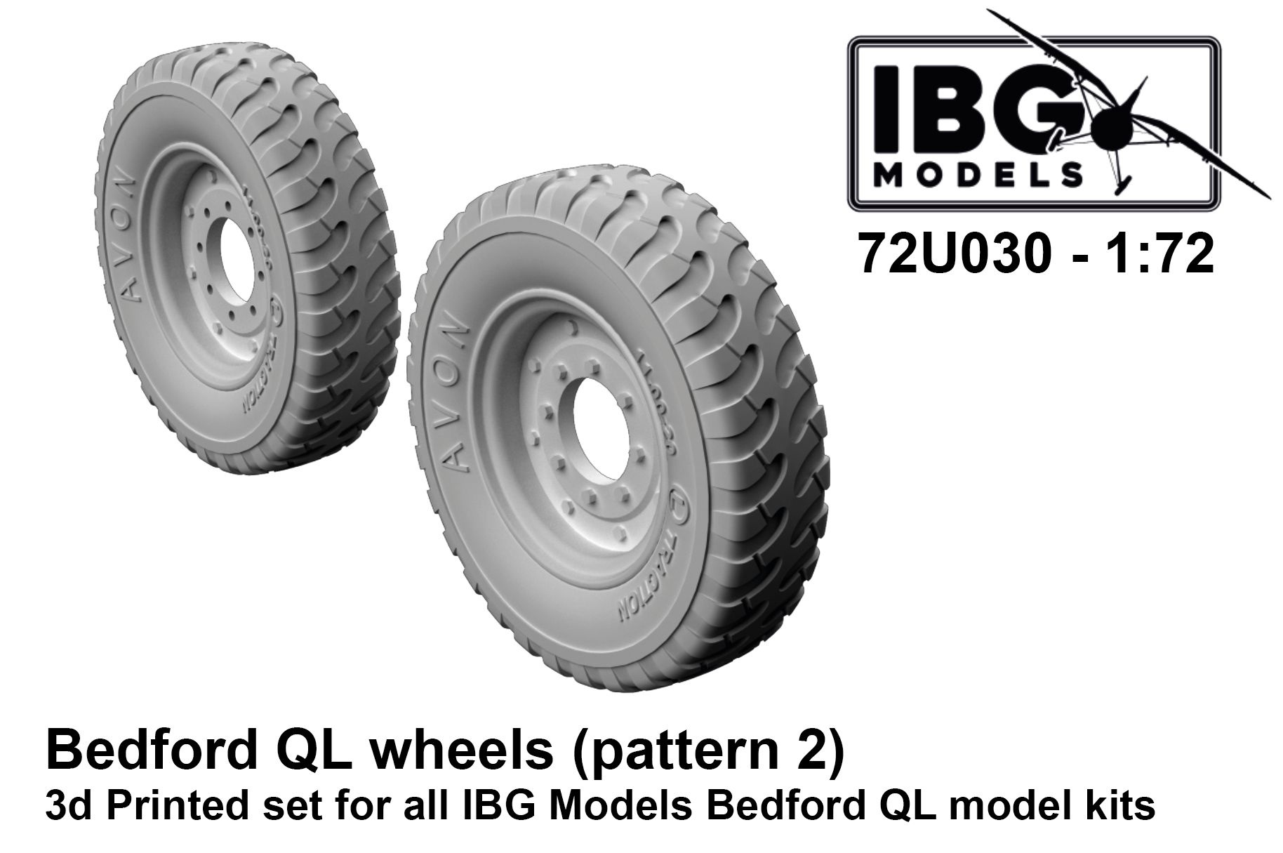 Bedford QL wheels - pattern 2 (IBG)