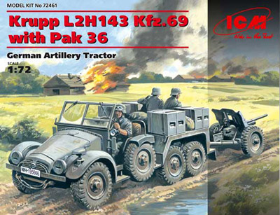 Krupp L2H143 Kfz.69 with PaK-36 gun