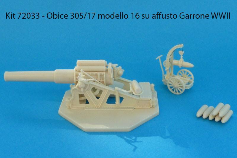 Obice 305/17 Mod.16 su affusto Garrone (WWII)