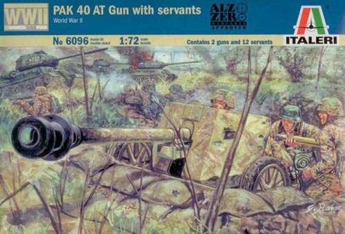 Pak 40 AT gun with crew (2 pcs)