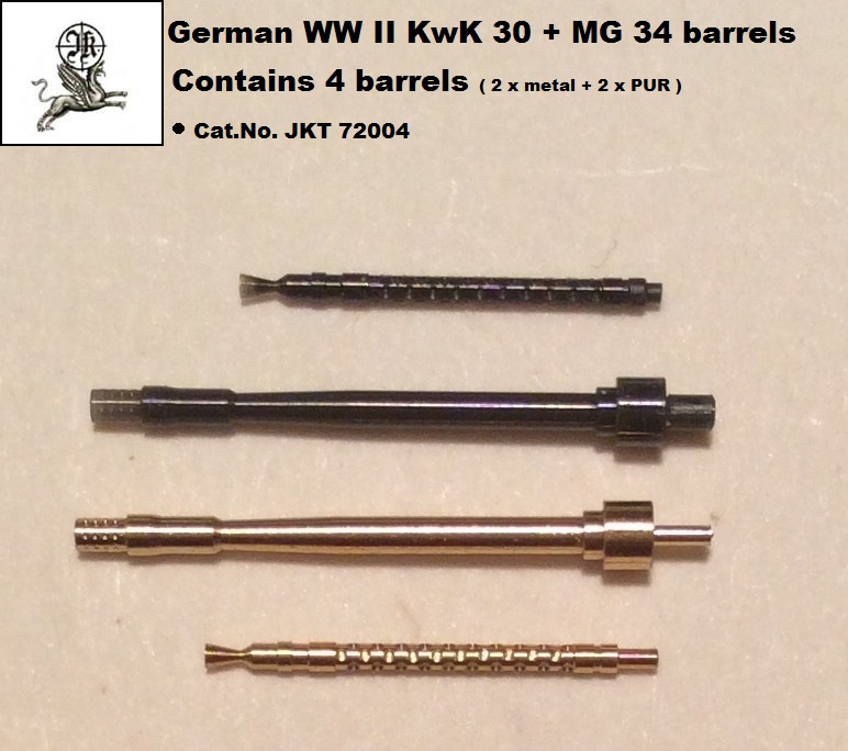 2cm KwK 30 & MG 34 barrel (2+2) - Click Image to Close