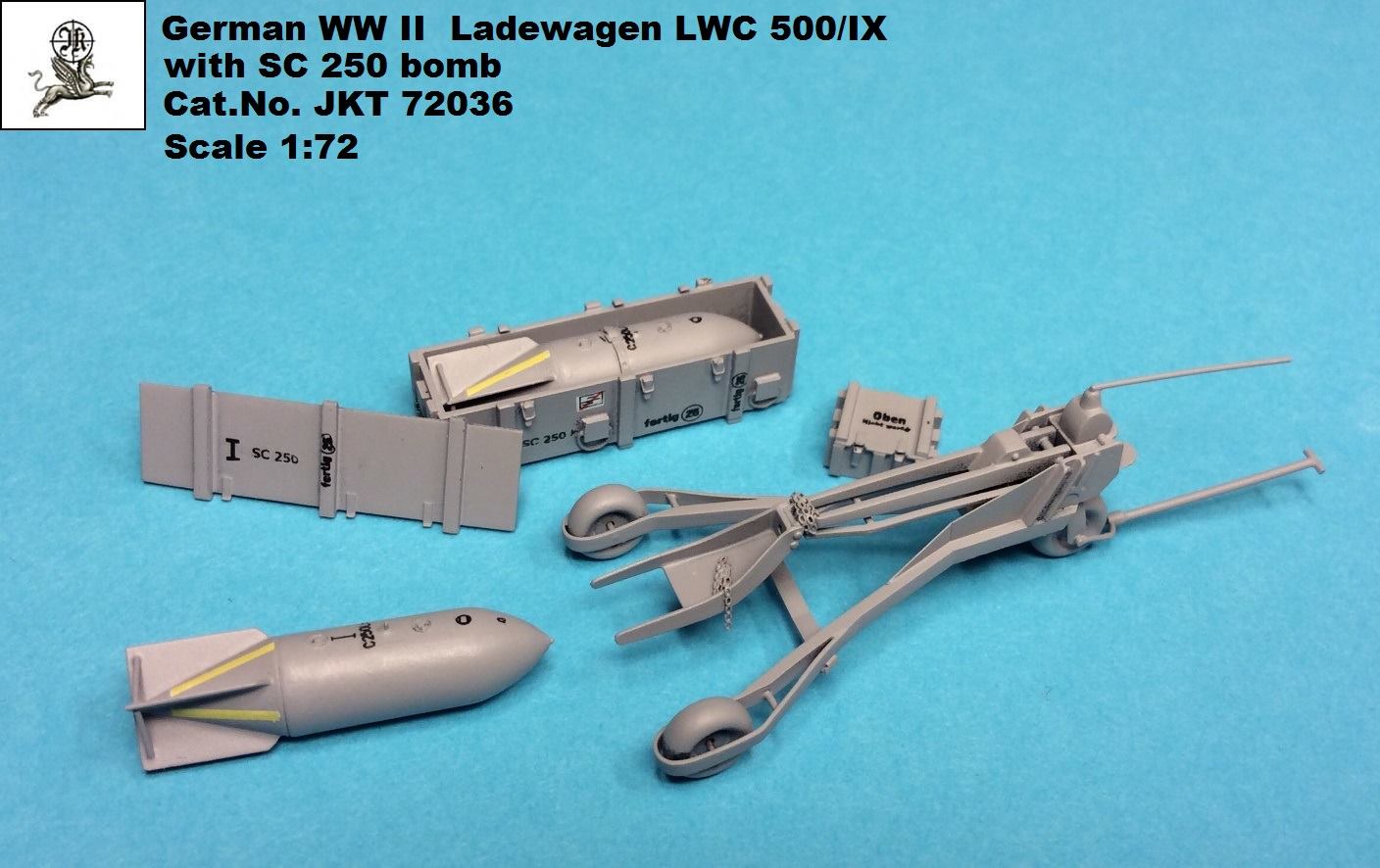 Luftwaffe Ladewagen LWC500/IX with SC 250 bombs - Click Image to Close