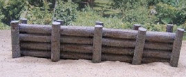 Japanese coconut trunk barricade - Click Image to Close