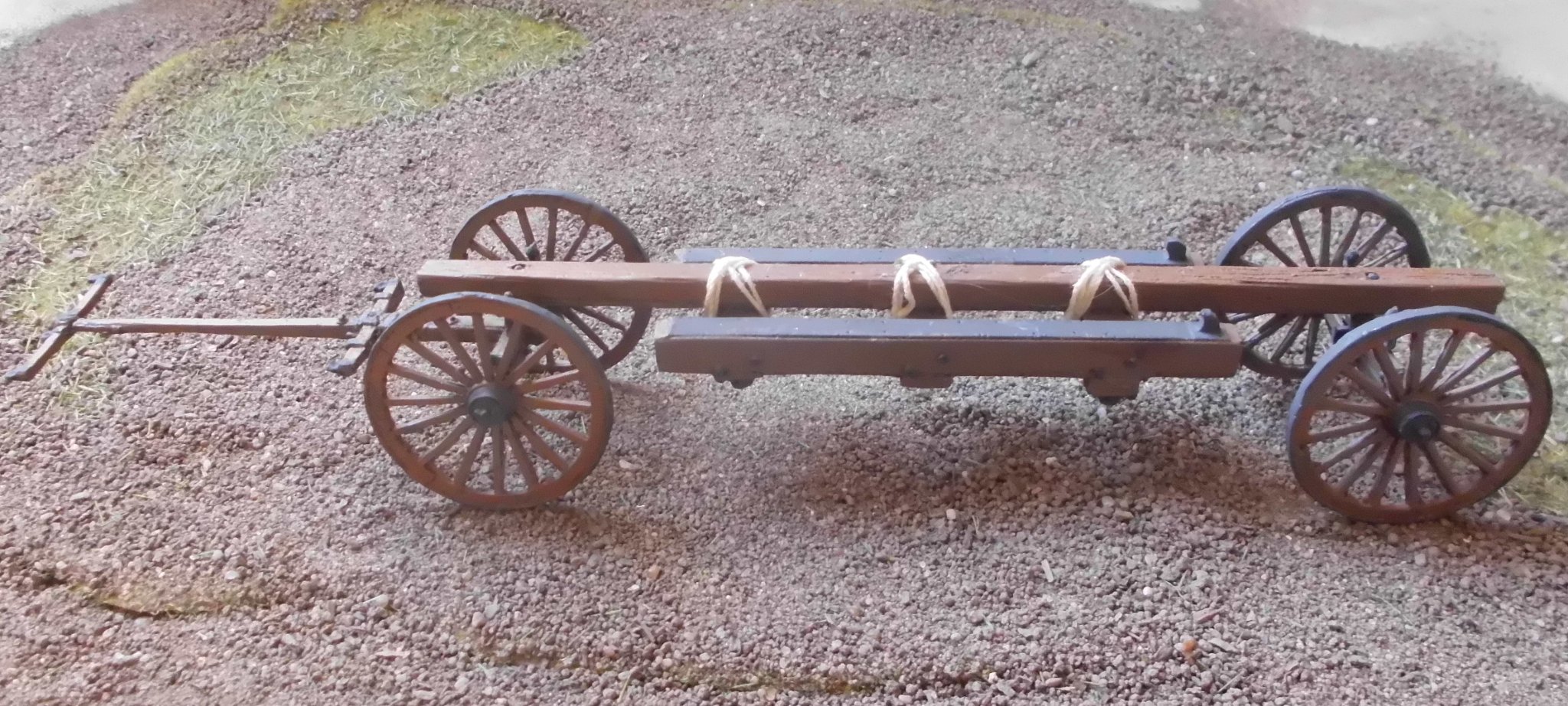 Sling cart with lower carriage for heavy siege gun - Click Image to Close
