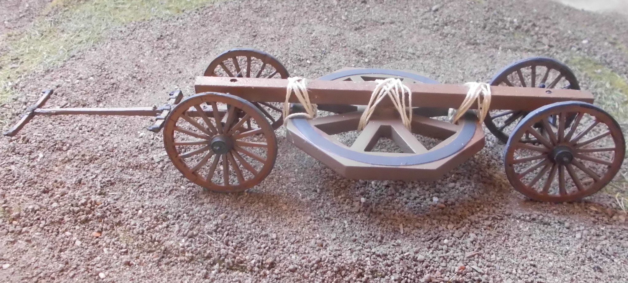 Sling cart with base for heavy siege gun - Click Image to Close