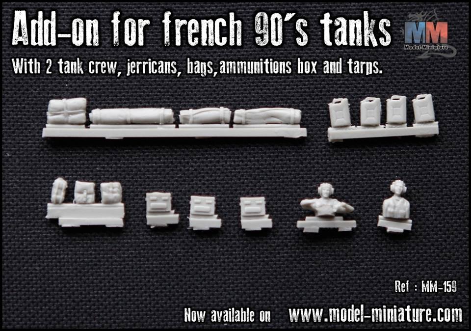 French tank crew & material 90'