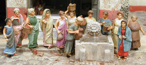 Ancient Women & Fountain