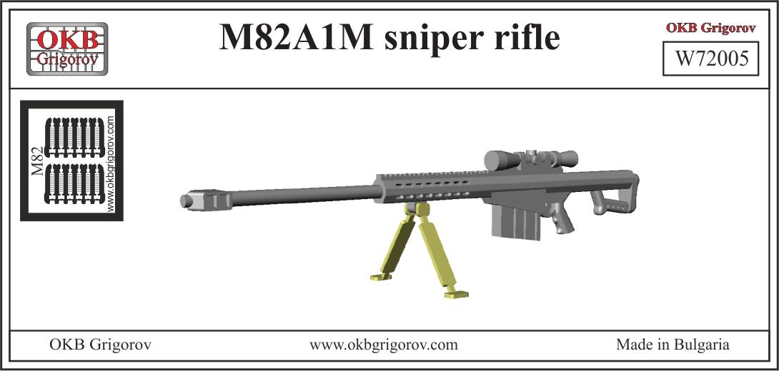 M82A1M Barret sniper rifle (6pc)