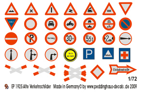 German Old Road Signs