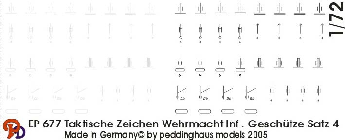 Tactic Signs Wehrmacht - Infantry Artillery