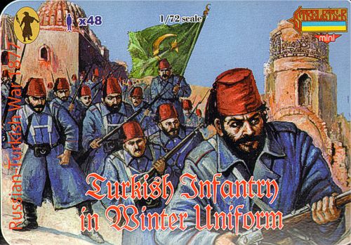 Turkish Infantry in Winter Uniform 1877