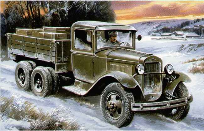 GAZ AAA TRUCK WWII 1 1/2 - ton